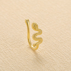 Minimalist Snake Wrap U-Shape Nose Studs