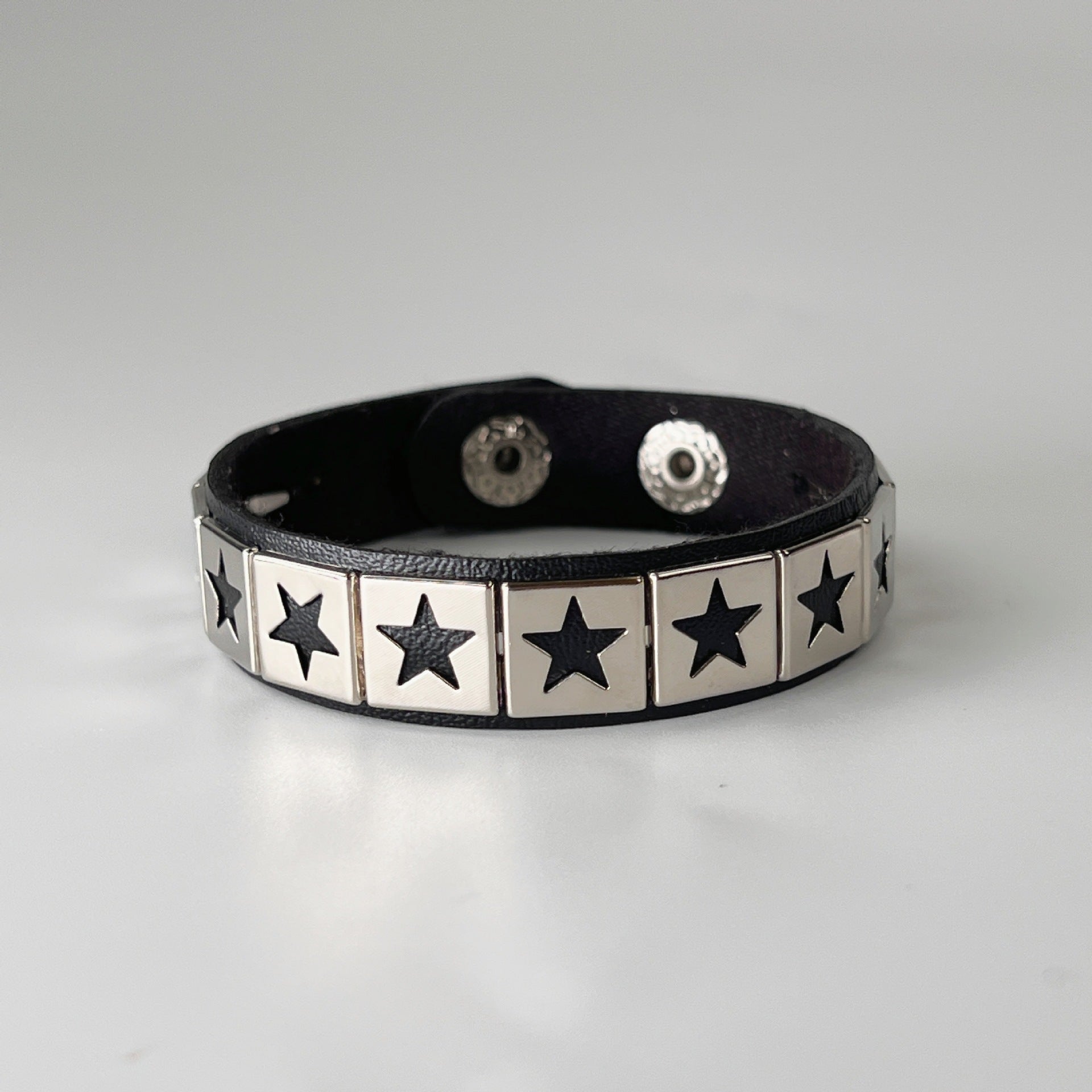 Dark Punk Rhinestone Stud Bracelet