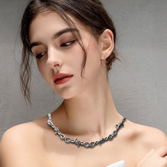 Small Iron Thorn Hip-Hop Gothic Necklace Halloween