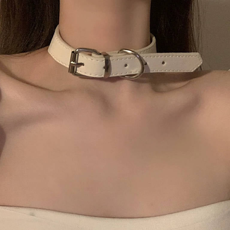 Choker Design Leather Neck Gothic Punk Cool Necklace Halloween