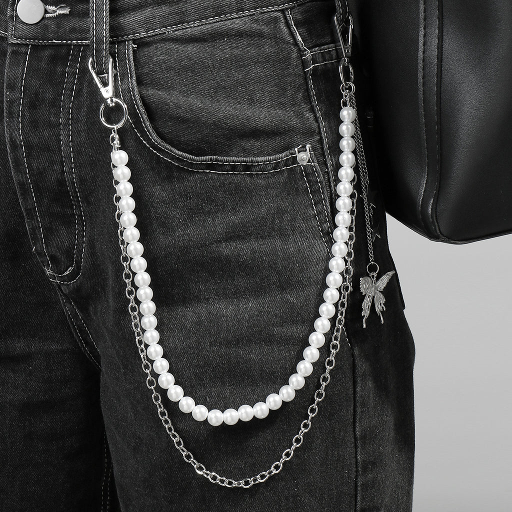 Layered Beaded Y2K Waist Chain