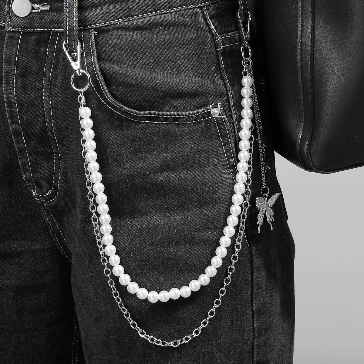 Layered Beaded Y2K Waist Chain