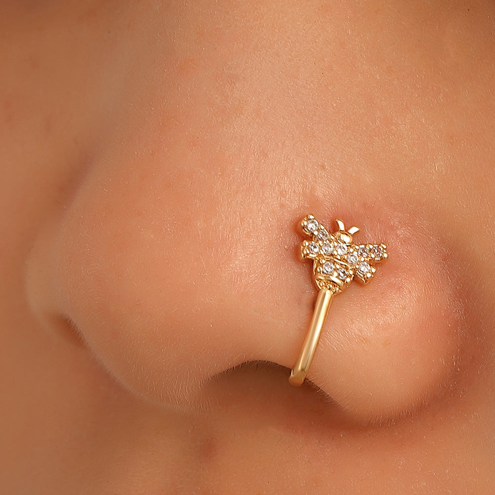 Creative Zircon Animal U-Shape Nose Studs Secondary image