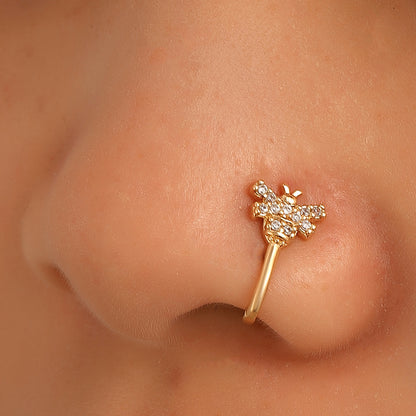 Creative Zircon Animal U-Shape Nose Studs