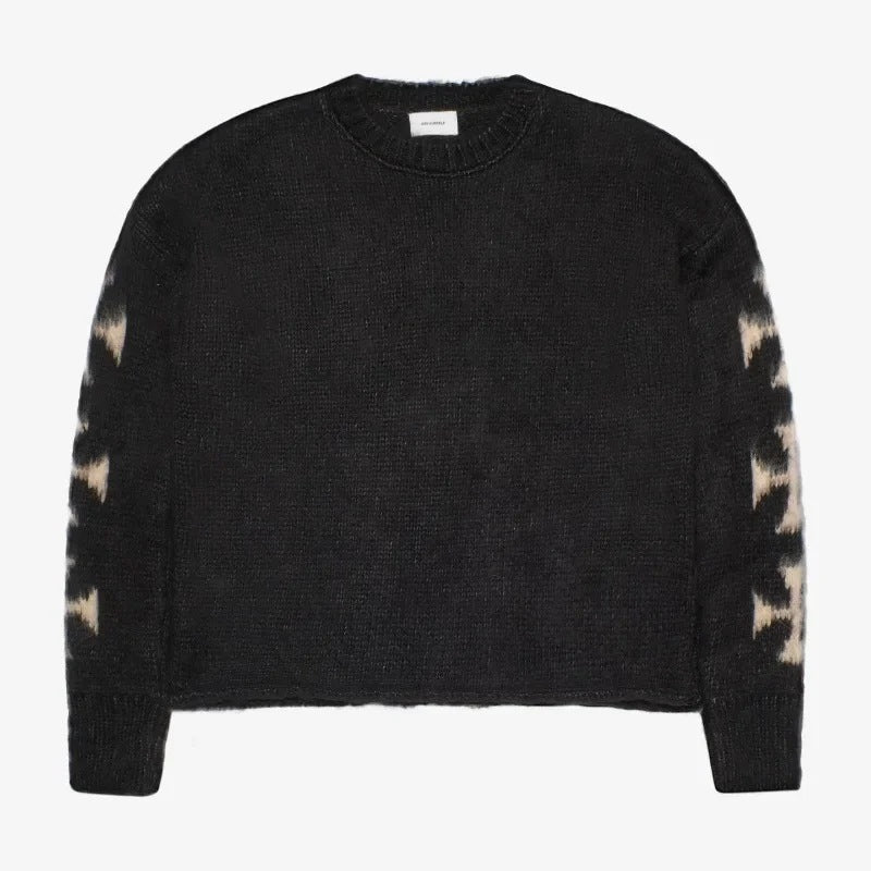 Gothic Cross Knit Oversized Versatile Men's Sweater Secondary image