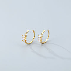 925 Silver Zircon Piercing Nose Studs
