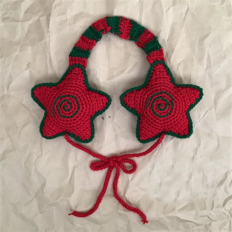 Hand-Crocheted Star Tie-On  Earmuff Secondary image