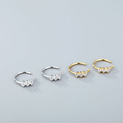 925 Silver Zircon Piercing Nose Studs