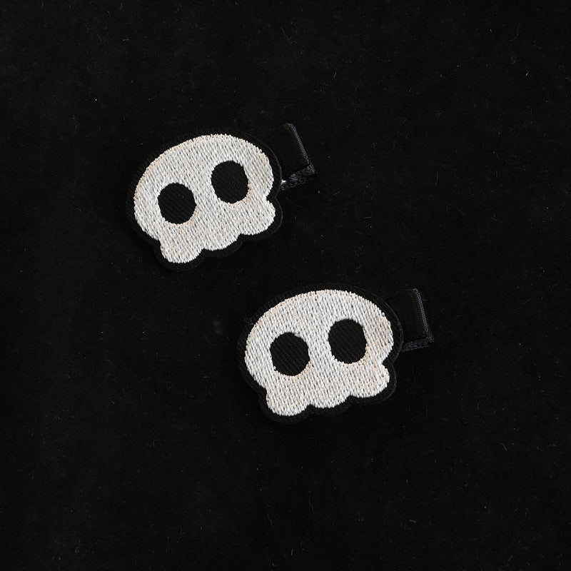 Gothic Cartoon Cross Skull Heart Hair Accs Secondary image