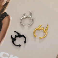 Gothic Horn U-Shape Clip-On Nose Studs