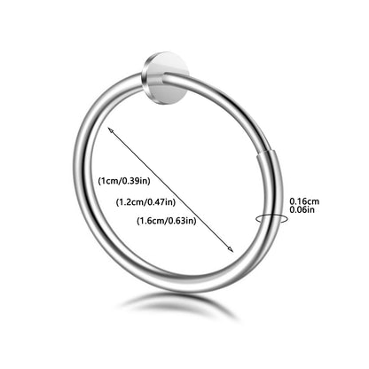 Hollow Spring Clip-On Nose Studs