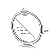 Hollow Spring Clip-On Nose Studs