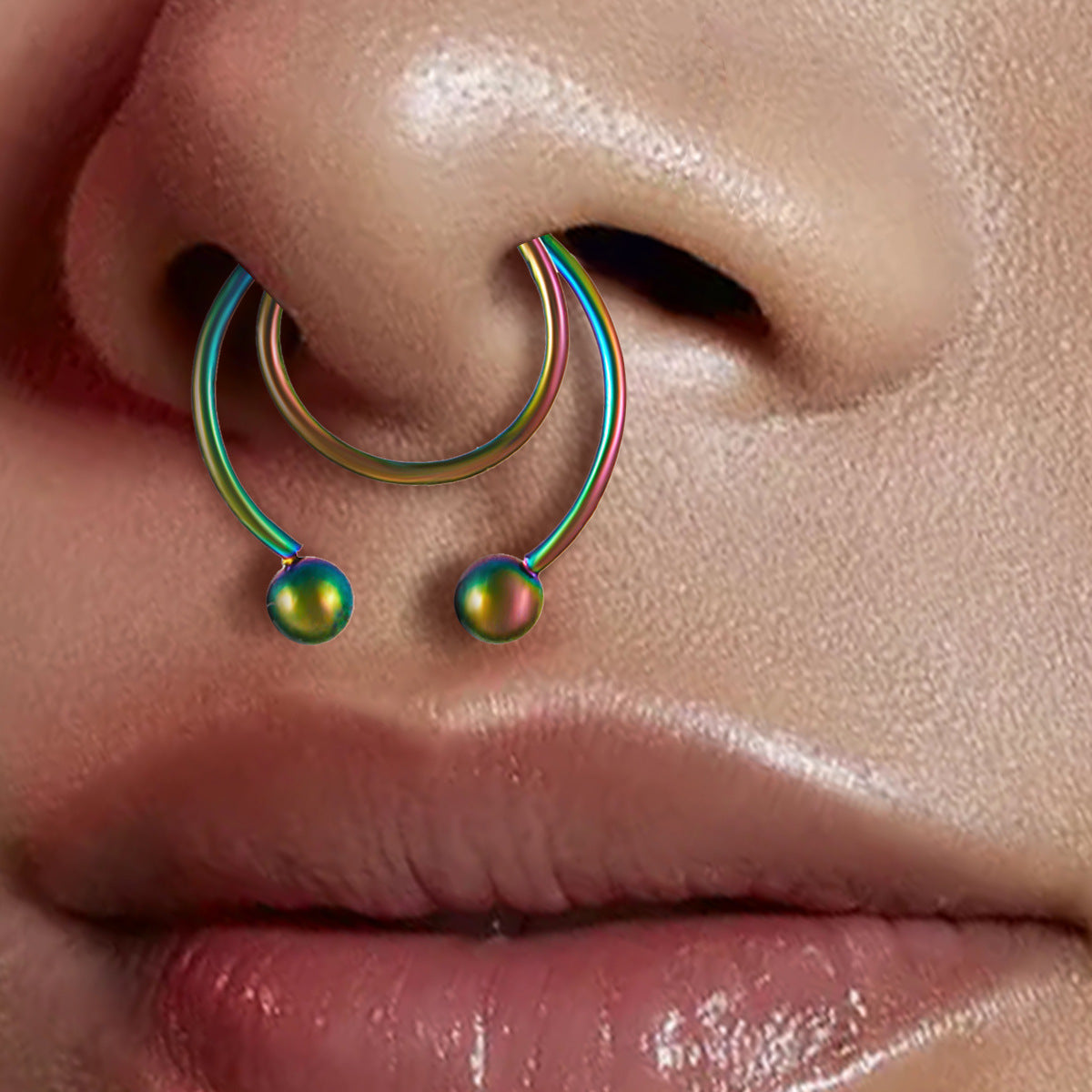 Stainless Steel U-Shape Clip-On Nose Studs Main image