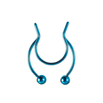 Stainless Steel U-Shape Clip-On Nose Studs