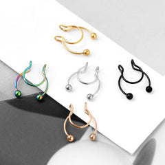 Sexy Horseshoe Clip-On Nose Studs