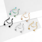 Sexy Horseshoe Clip-On Nose Studs