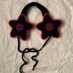 Hand-Crocheted Star Tie-On  Earmuff