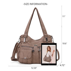 Pu Leather Large Designer Women Tote Messenger Crossbody Shoulder Bag Halloween