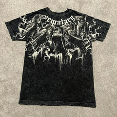 Gothic Print Short Sleeve T-shirt