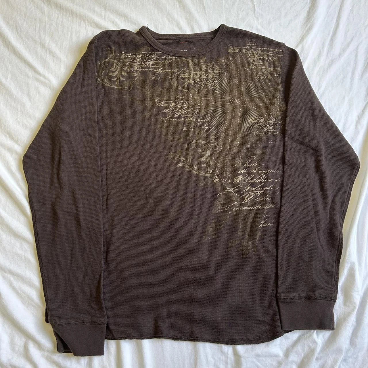 Y2K Fairycore Grunge Graphic Knit Top Main image