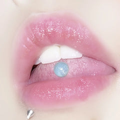Mint Green Acrylic 6mm Ball Tongue Ring
