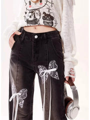 Black Gothic Flare Denim Pant