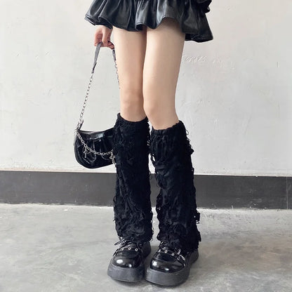 Gothic Ripped Punk Leg Sock