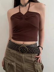 Retro Gothic Rivet Wide Belt