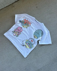 Y2K Casual Gothic Cartoon Graphic T-shirt