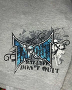 Gothic Retro Letter Zip Hoodie
