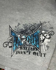 Gothic Retro Letter Zip Hoodie