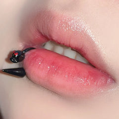 Mint Green Acrylic Titanium Horseshoe Lip Stud