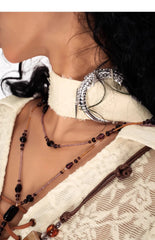 Steampunk Lace Flare Sleeve Blouse