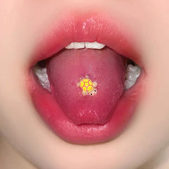 Luminous Little Turtle Sweet Resin Tongue Ring