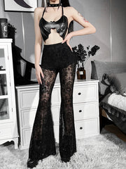 AltGoth Fairycore Gothic Patchwork Pant