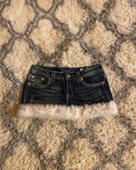 Wing Pocket Embroidered Short