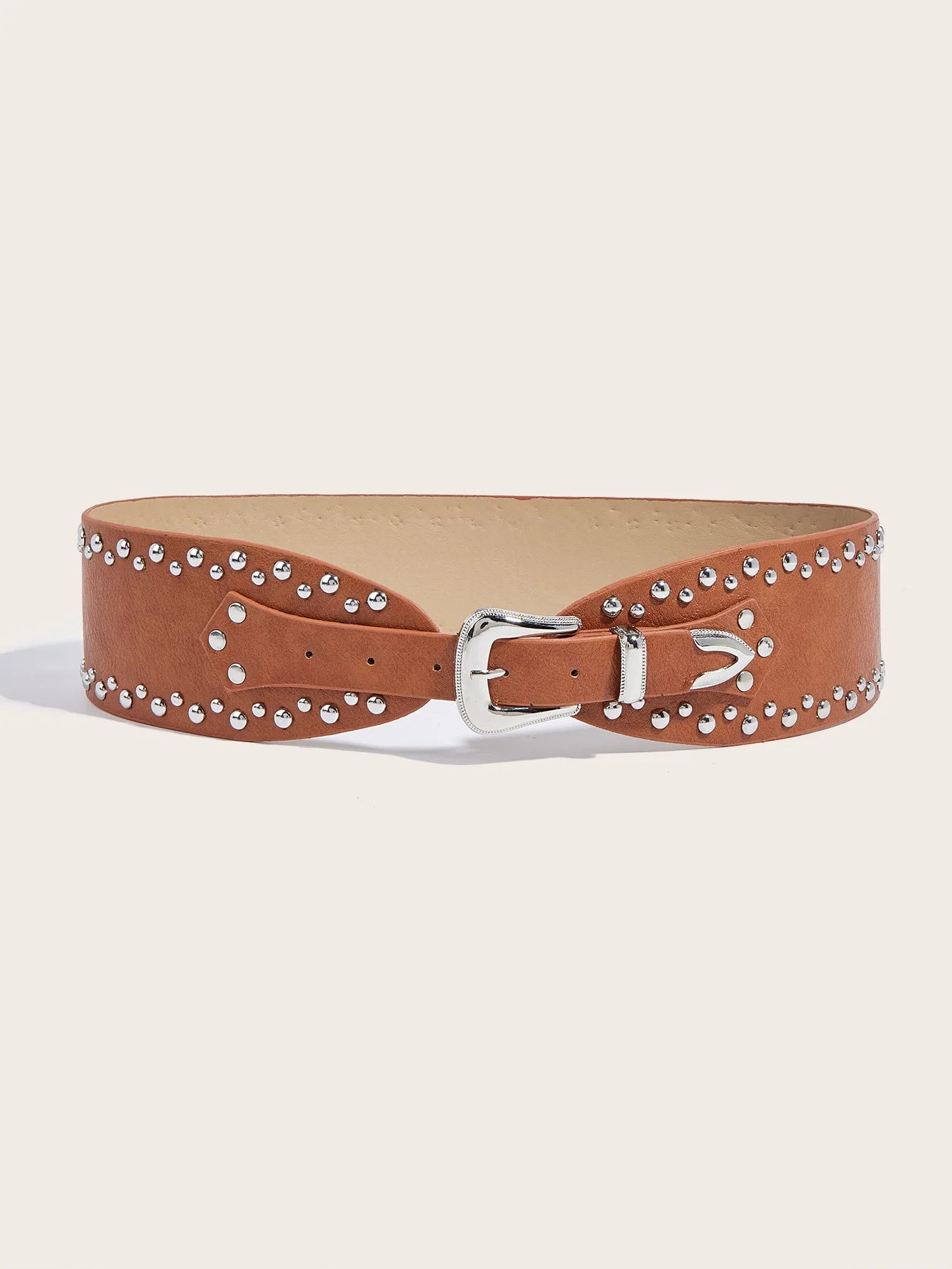 Vintage Gothic Rivet Punk Wide Belt