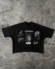 Streetwear Patchwork Retro Figure Graphic T-shirt