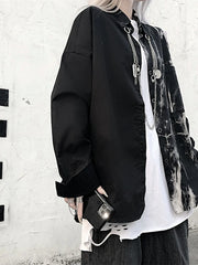 Gothic Tie-dye Loose Fit Blouse