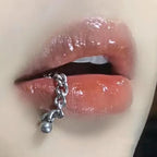 Chain Dual Ball Titanium Lip Stud
