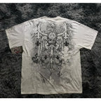 Retro Fashion Print Gothic T-shirt