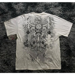 Retro Fashion Print Gothic T-shirt