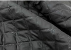 Short Black Patchwork Fur Coat