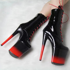 Ultra-fine High-heeled Steel Pipe Nightclub Short Boot