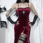 Medieval Ruffle High Waist Midi Dress