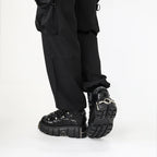 Gothic Lace-Up Platform Ankle Sneaker