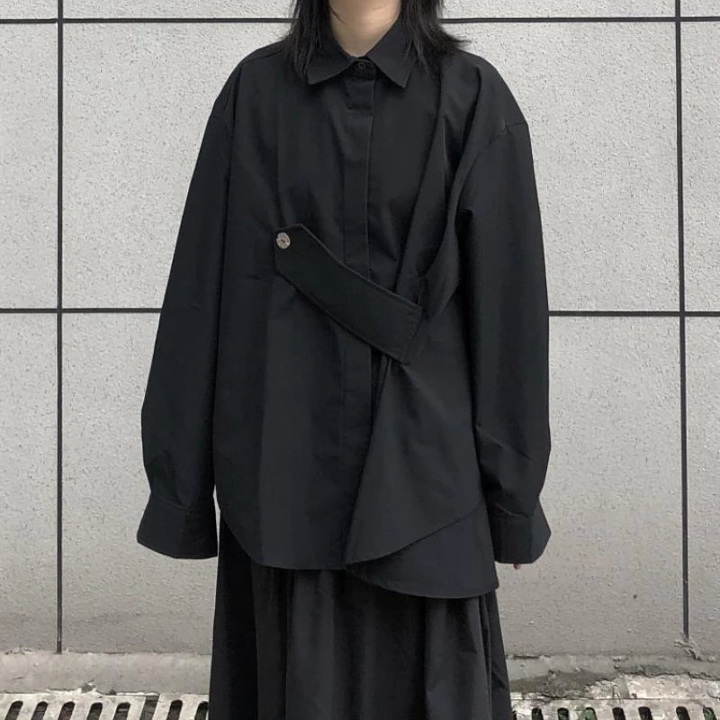 Asymmetric Baggy Gothic Blouse