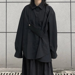 Asymmetric Baggy Gothic Blouse