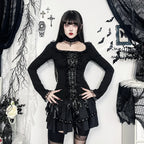 Lace-Up Choker Corset