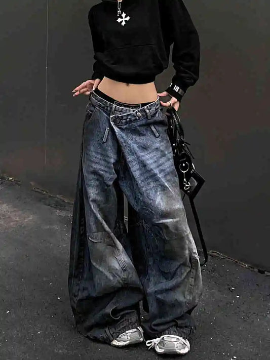 Vintage Gothic High Waist Baggy Pant